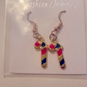 Candy cane earrings